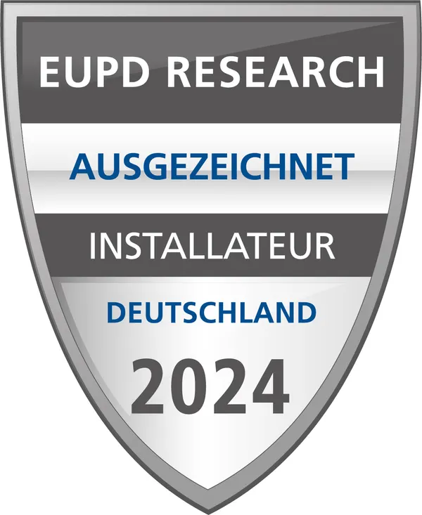 EUPD Research Siegel: Ausgezeichneter Installateur Deutschland 2024