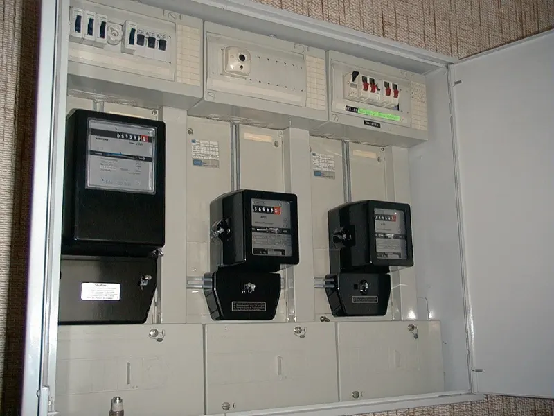 Zähler in einem Zählerschrank